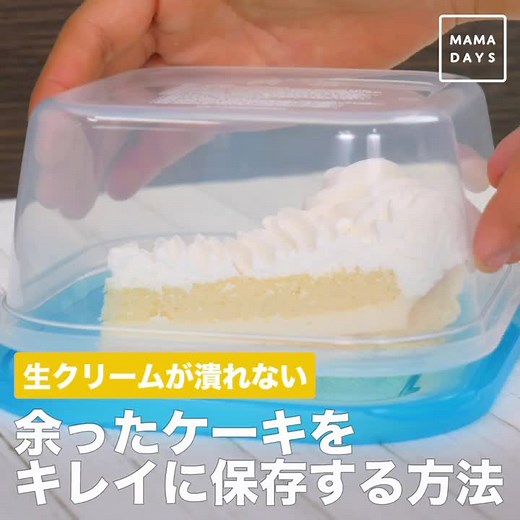 ケーキの冷蔵庫保存方法と生クリームテクニック