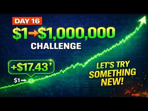 $1 to $1,000,000 – Day 16 | $17.43 Bankroll | Slow but Consistent