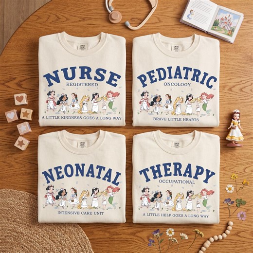Princess Nurse Shirt, Retro NICU Nurse Tee, Future Registered Nurse Gift, Nursing School Graduation Tee, Magical Vacation Trip Matching Tee - Etsy