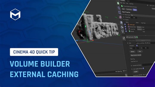 拾 We're counting down our TOP 10 #C4DQuickTips of 2025!  Coming in at #6: Volume Builder External Caching in #Cinema4D.  Learn how to cache a Volume to a VDB sequence directly from the Volume Builder, using the "External Cache Location" setting. | Maxon Cinema 4D | Facebook