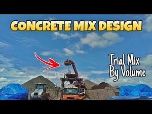 Flexural CONCRETE MIX DESIGN | Trial Mix PCCP Item 311 | Slump Test Concrete Mix