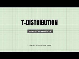 T-DISTRIBUTION