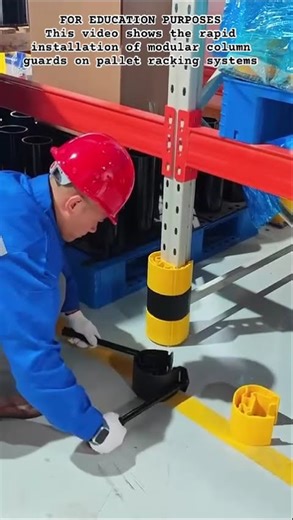 Warehouse Safety #shorts #WarehouseSafety #IndustrialSafety #PalletRacking #Logistics #Safety #diy