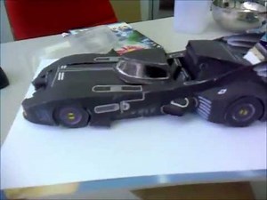 Batmobile 1989 make from paper ( papercraft ) DIY