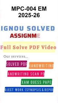 MPC 4 Solved Assignment 2025-26 English, MPC 4 Solved Assignment 25-26, MPC-004 Assignment