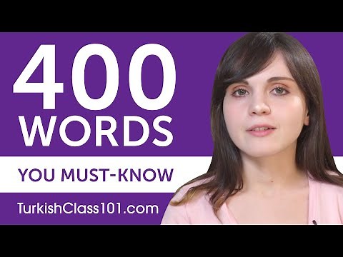400 Words Every Turkish Beginner Must Know