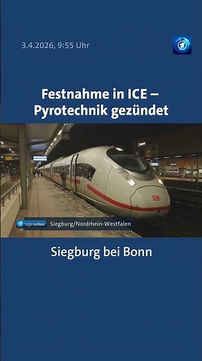 In einem ICE nach Frankfurt ist am Donnerstag ein Mann verhaftet worden. #nachrichten #tagesschau