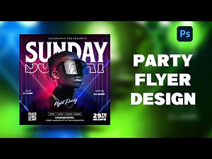 Event Flyer Design In Photoshop | Night club / Party Flyer