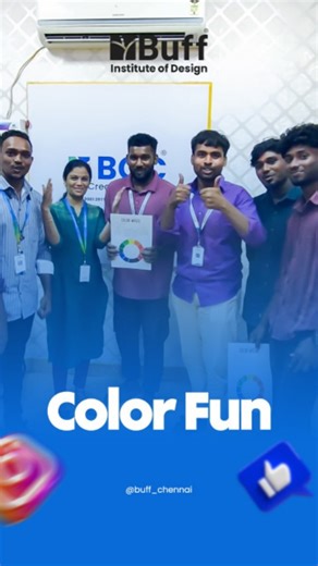 Buff Institute Chennai on Instagram: "🎨 Color Wheel Training – Mastering the Basics of Design! 🌈✨ At Buff Institute of Design, Chennai, our students dive deep into the fundamentals of color theory — learning how hues, tints, tones, and shades work together to create visually stunning designs. 🎯 This Color Wheel session helps students: 🔹 Understand color harmony & contrast 🔹 Apply colors effectively in branding & UI/UX 🔹 Build a strong design foundation Because great design always begins wi