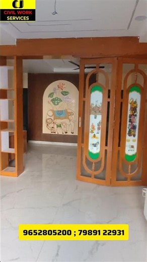 😮open closing hall partition చేసాము😮#shorts #civilengineering #interiordesign #realestate #viral