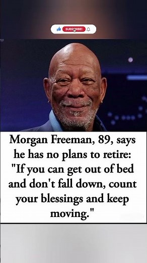 89 years old and still iconic. 🎬🙏 Morgan Freeman is timeless.#MorganFreeman #NoRetirement