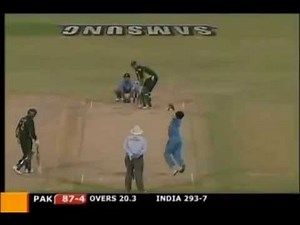 Ind Vs Pak, Sachin Tendulkar Unbelievable catch, Inzamam Haq Vs Murali Kartik