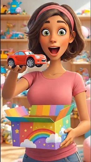 What’s Inside the Box? 🚗✨ | Miss Rachel AI #kidsactivities #nurseryrhymes #christmas #missrachel