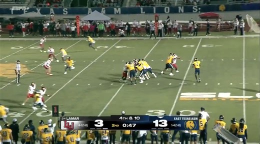 WHAT A CATCH 😮‍💨 Devin Matthews of East Texas A&M Football comes down with this catch after tipping the ball to himself. #FCS #SCTop10 x 🎥 ESPN | NCAA FCS Football