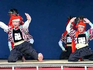 角兵衛獅子 青海波 白山神社境内特設舞台 動画