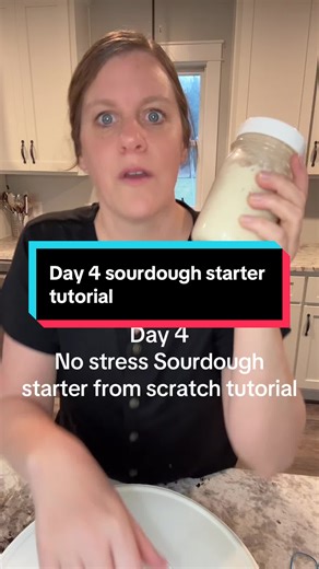 Starting a Sourdough Starter from Scratch: Day 4