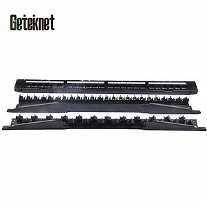 [Hot Item] Geteknet Data Unshielded 24-Port 1u Rack Mount 19" UTP Panel Cat 6 Cat5e Cat 7 Network Patch Panel