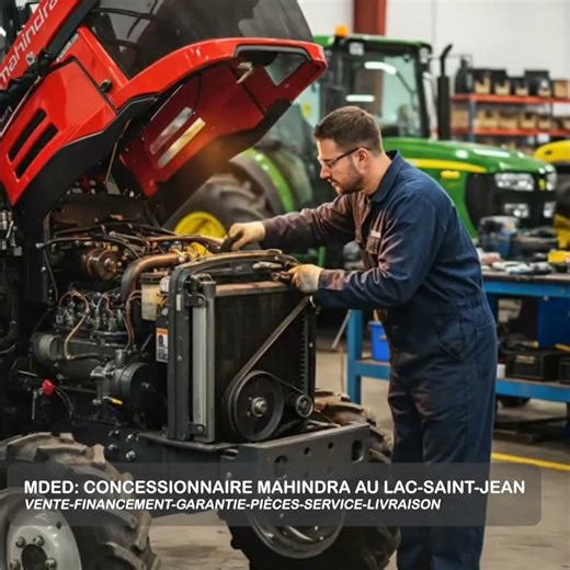 Tout ce qu’il faut pour votre Mahindra au Lac-Saint-Jean, sous un même toit chez MDED
