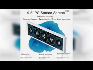 Review: WOWNOVA 9.2" LCD Screen Inside PC Case Computer Temp Monitor Screen, 1 Click 1 Cable t...