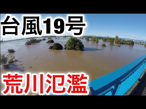 [Typhoon No. 19] Damage situation in Saitama Prefecture. Kawagoe/Arakawa River flooding news [Dis...
