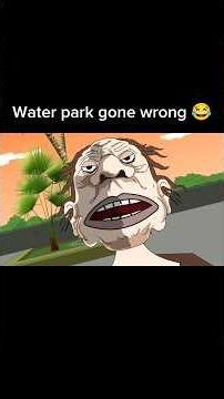 Water park gone wrong 😂 #comedy #funnymoments #cartoon
