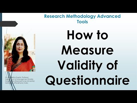 How to Measure Validity of Questionnaire(validity)(content validity)(criterion validity)(construct)