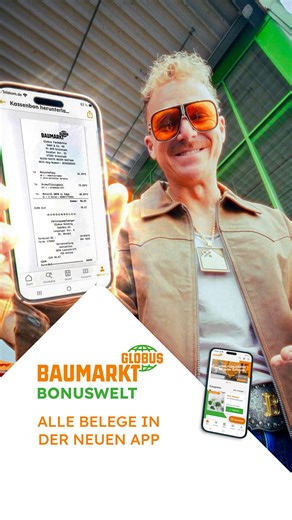 163 reactions · 8 comments | Nie mehr dem Kassenzettel hinterherrennen! ‍♂️茶 Mit der Globus Baumarkt App hast du alle Bons digital auf einen Blick – einfach, praktisch, stressfrei.  | Globus Baumarkt | Facebook