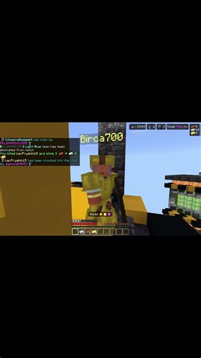 I learnt the hard way in bedwars.