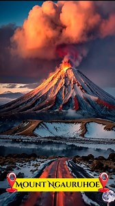 Mount Ngauruhoe Lit by the Glow of Sunset The volcano’s ridges caught the last light of day, glowing with deep reds and molten gold, while the road below reflected the sky like a river of embers. A rare combination of timing, color, and landscape that turns the scene unforgettable. | AstroNature