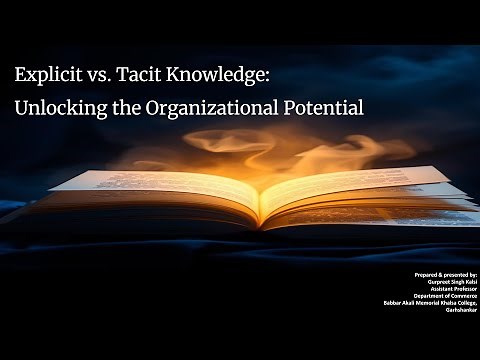 Explicit vs Tacit Knowledge - Unlocking the Organizational Potential