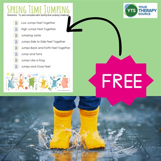 Spring Gross Motor Free Printable - Your Therapy Source