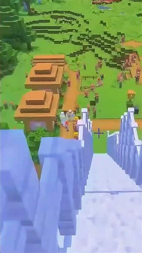 I built the HIGHEST bridge just to do THIS... minecraft🐾