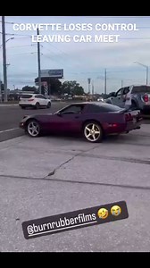 CORVETTE LOSES CONTROL LEAVING CAR MEET! Video credit to @burnrubberfilms @tampastreetscience #corvette #fails #funny #lol #carporn #carsandcoffee #carcrash #carsofinstagram #carmeet #Tampa #florida #carswithoutlimits #carsdaily #Drifting #Takeovers #saynototakeovers #fucktakeovers #Sideshows | Babayaga Racing Channel