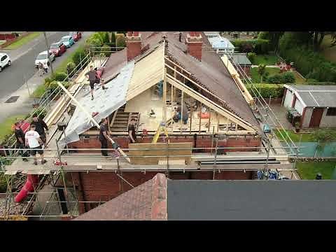 Converting a semi-detached hip roof to a gable & dormer