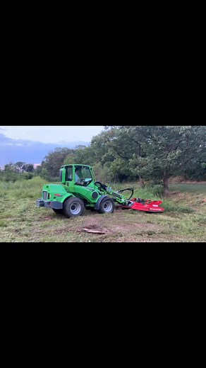 Mowing a creek bank has never been easier!! With the Avant 860 and the Fecon mower this wet/marshy area became a breeze to mow as with the extendable boom no need to drive down in there and let ruts! #whyskidwhenyoucansteer | Nolts Power Equipment LLC
