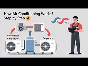 How Air Conditioning Works Step by Step | HVAC Basic Working Explained (2025)