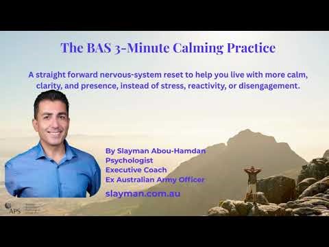 The BAS 3-Minute Calming Practice | A Straight Forward Nervous System Reset