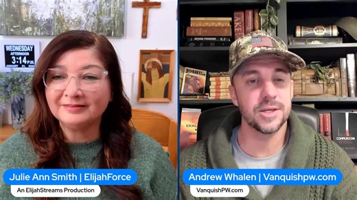 Join Julie Smith and Andrew Whalen on January 26 at 9am PT/12pm ET. Andrew shares how we become prophetic warriors for Christ, 5 witnesses that give prophetic testimony to us, looking for signs from God in our daily lives, getting upgrades in this season, and more! You won’t want to miss this episode with Julie Smith and Andrew Whalen. Websites: https://www.vanquishpw.com Books: “Prophetic Warrior Training” https://www.vanquishpw.com/arsenal/p/prophetic-warrior-basic-training “Dreams to Save a N