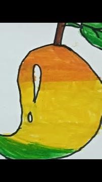 How to draw easy mango drawing #drawing