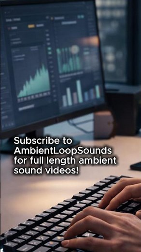 Keyboard Typing Mechanical Keystrokes • Office Background • Focus Sound