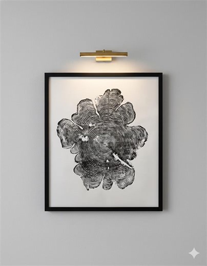 Western Red Cedar, Woodcut Print, Woodcore Art, Tree Ring Print, Natural Wood Slices, Huge Wall Art, Sacred Geometry Art - Etsy