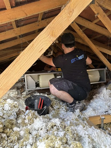 Installation de climatisation gainable sous combles — confort discret