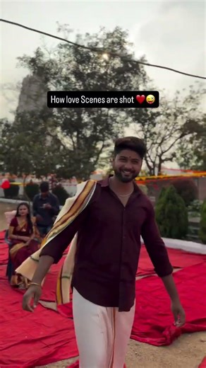 #How love scenes are shot 😜❤️#chinni #starmaa #surjith