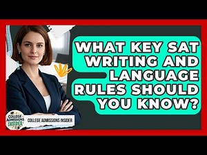What Key SAT Writing And Language Rules Should You Know? - College Admissions Insider