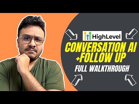 GoHighLevel Conversation AI+Follow Up LIVE WALKTHROUGH