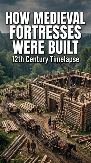 How Medieval Fortresses Were Built | 12th Century Timelapse