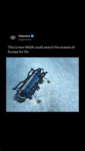 Galaxies on Instagram: "In James Cameron’s “Aliens of the Deep” documentary, Cameron and the scientists vividly imagined a future mission to Europa. They showcased a concept where a nuclear-powered “cryobot” probe would melt through Europa’s thick ice shell, carrying a small submersible “hydrobot” that could be released into the alien ocean beneath. The sequence wasn’t describing a real NASA mission — it was speculative — but it was grounded in actual proposals NASA researchers had brainstormed.