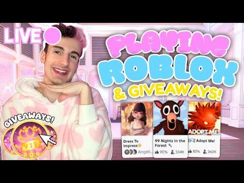 🔴 LIVE - PLAY ROBLOX WITH ME & WIN GIVEAWAYS! COME JOIN!