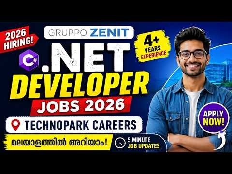 Technopark Jobs 2026 Gruppo Zenit Hiring NET Developers 4+ Years Urgent Hiring