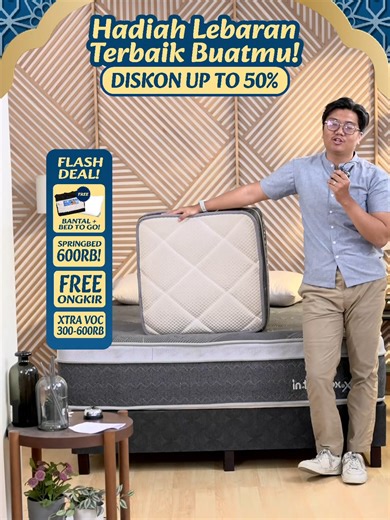 PROMO INTHEBOX! DAPATKAN KASUR START FROM 600RB, EXTRA VOUCHER TAMBAHAN, FREE BANTAL, DAN FREE ONGKIR. TUNGGU APALAGI? JANGAN TUNGGU KEHABISAN 🤩🫵🏻 #kasurinthebox #tidurnyenyak #inthebox #kasur